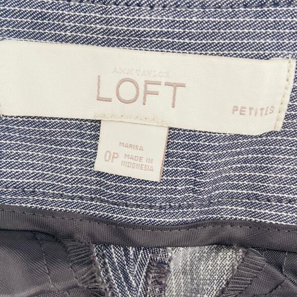 Ann Taylor Loft Petite Pin Stripped Pants - Picture 6 of 7